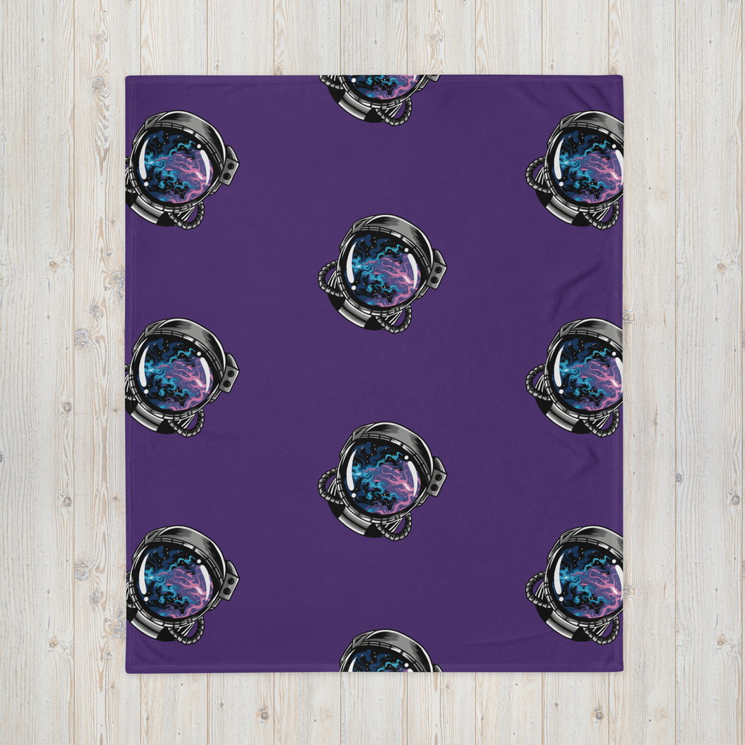 Dragon Head Nebula - Purple Throw Blanket