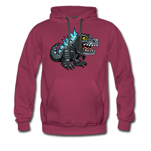 KOM Godzilla Premium Hoodie - burgundy